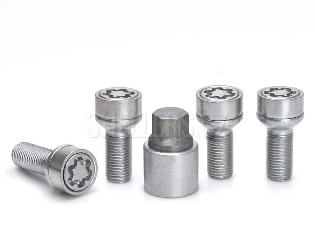Bezpečnostné poistné skrutky M14x1,5x27 guľa R13, kľúč 17, Obrázok produktu 