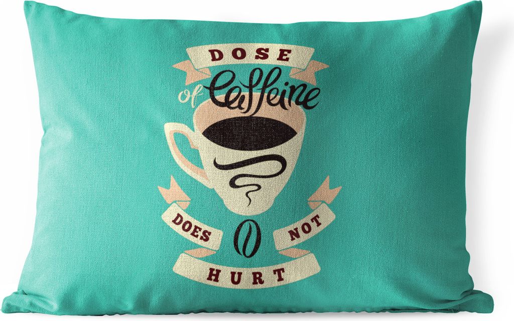 MuchoWow® Outdoor Kissen - Kaffee - Sprichwörter - Vintage Produktbild 
