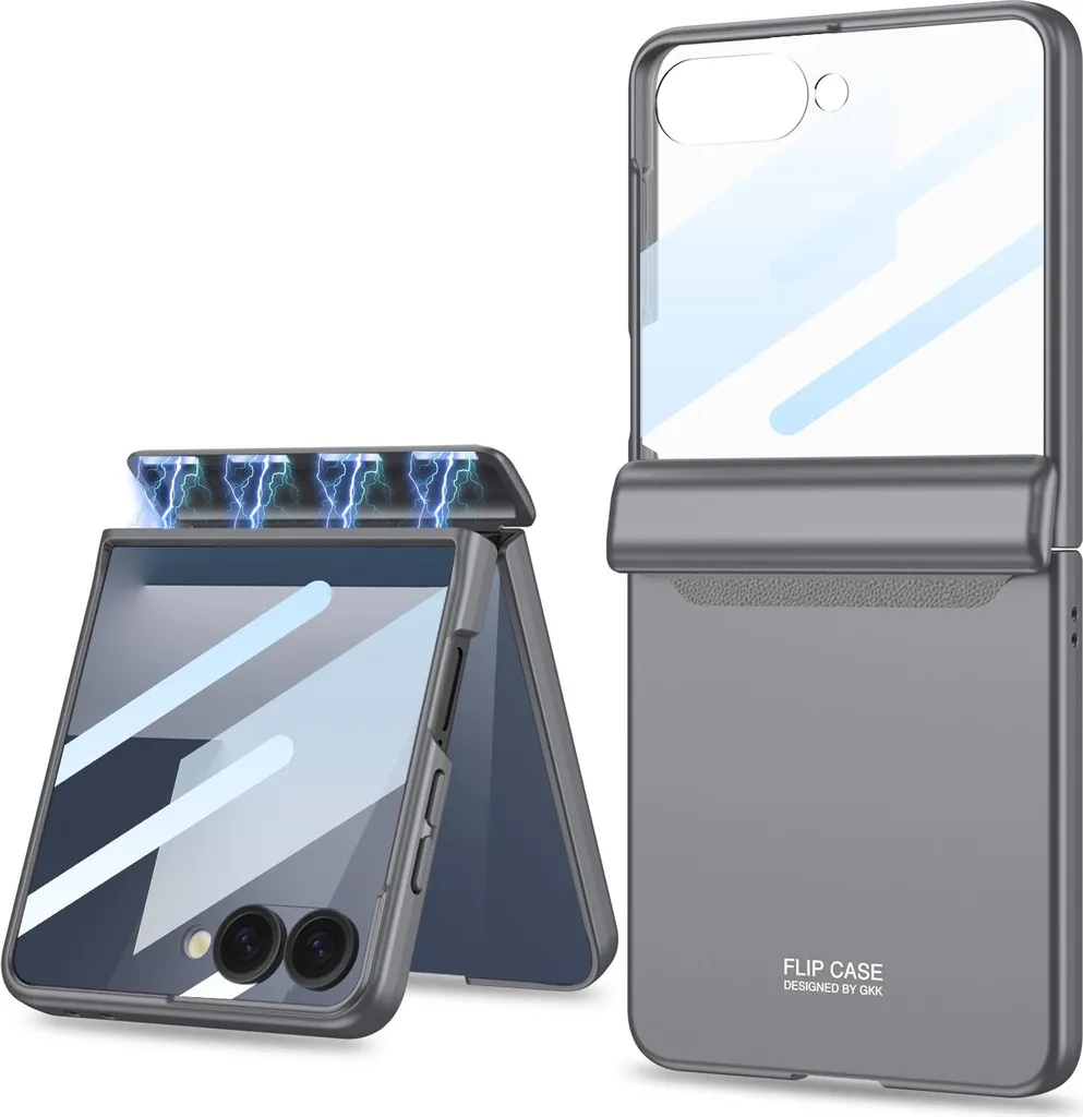 ULTIMA DISPONIBILITÀ: Cover Magnetica Samsung Z Flip 7 Grigia 360°