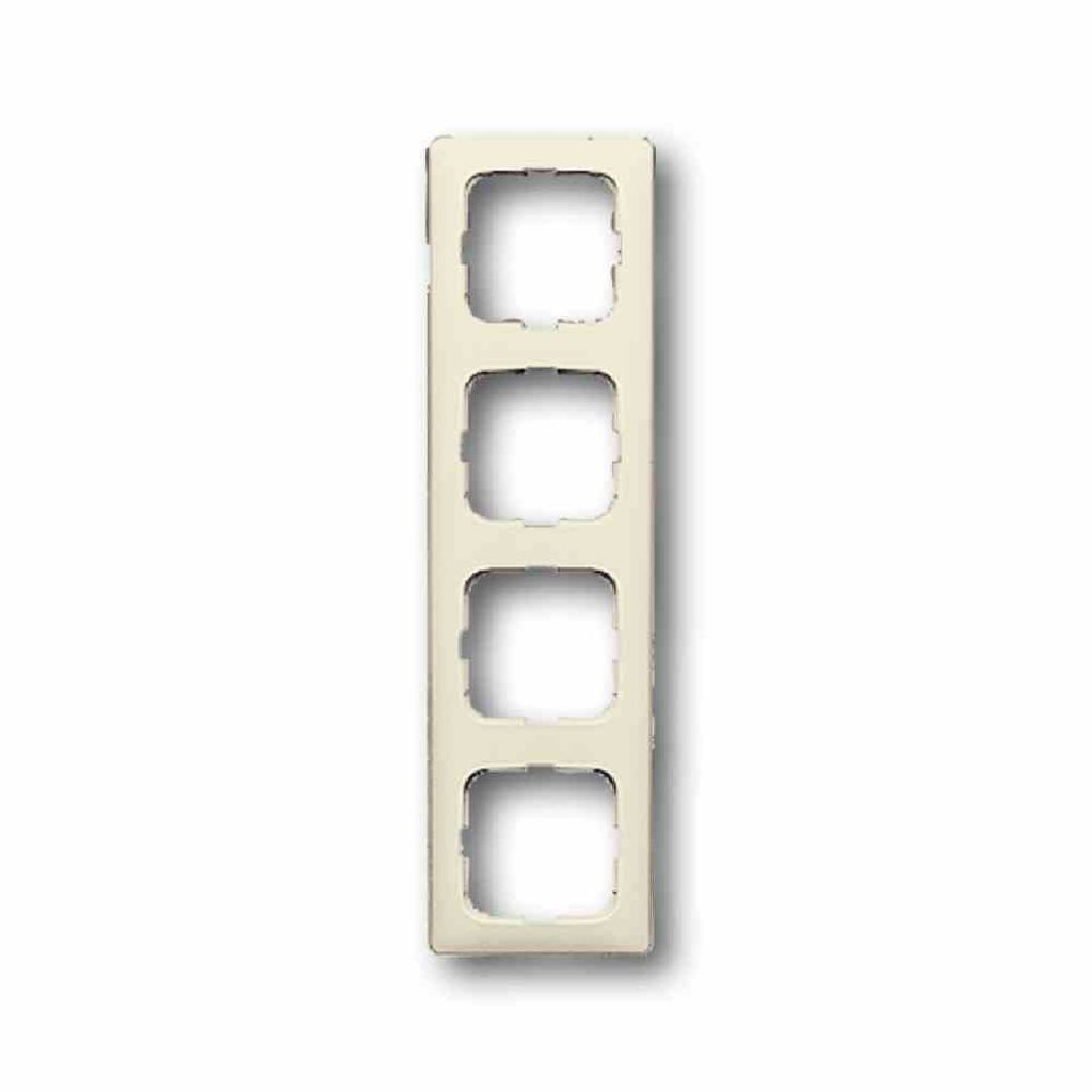 Busch-Duro 2000 SI Linear-Abdeckrahmen, 4-fach Rahmen 2514-212K-102 weiß