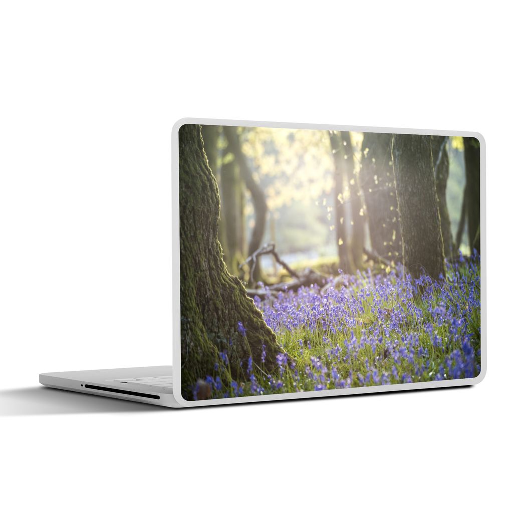 MuchoWow Laptop Aufkleber Sticker Cover Bäume - Hyazinthe - Licht 30x22 cm - Laptop-Sticker