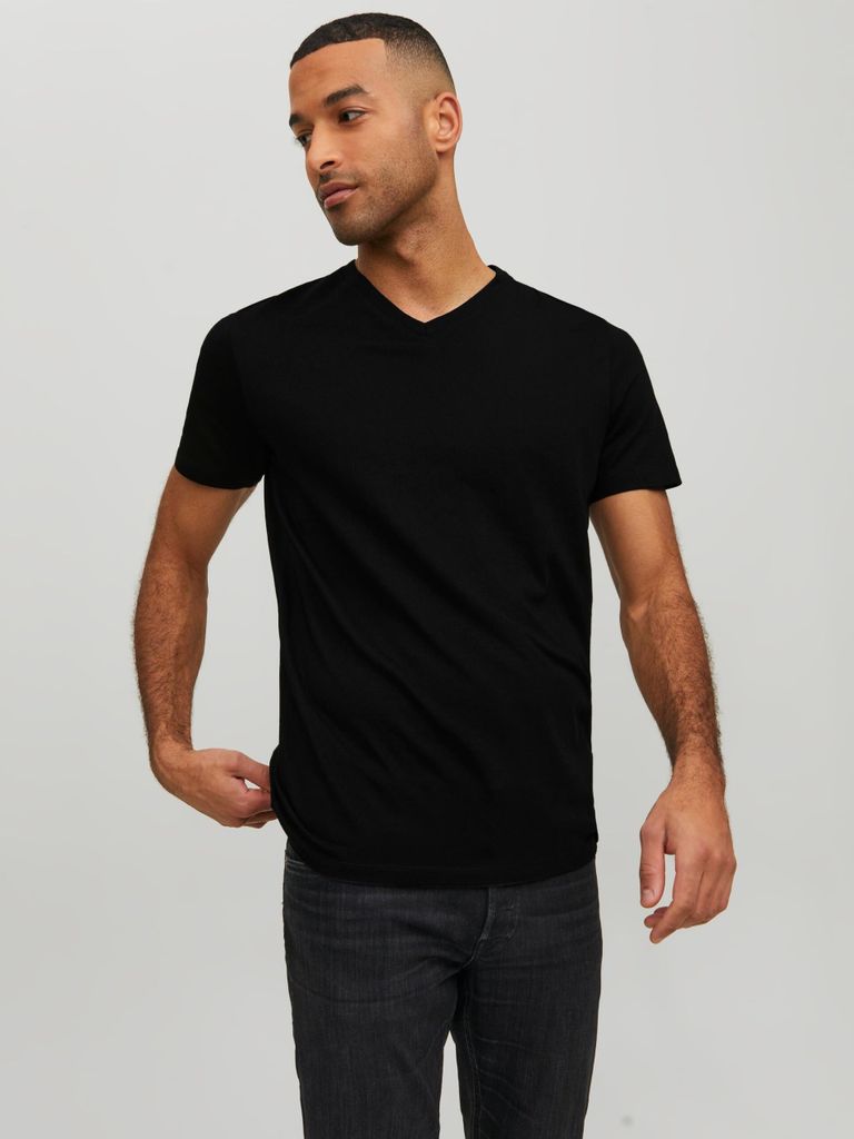 Jack & Jones Organic Basic SS V-neck Shirt Herren