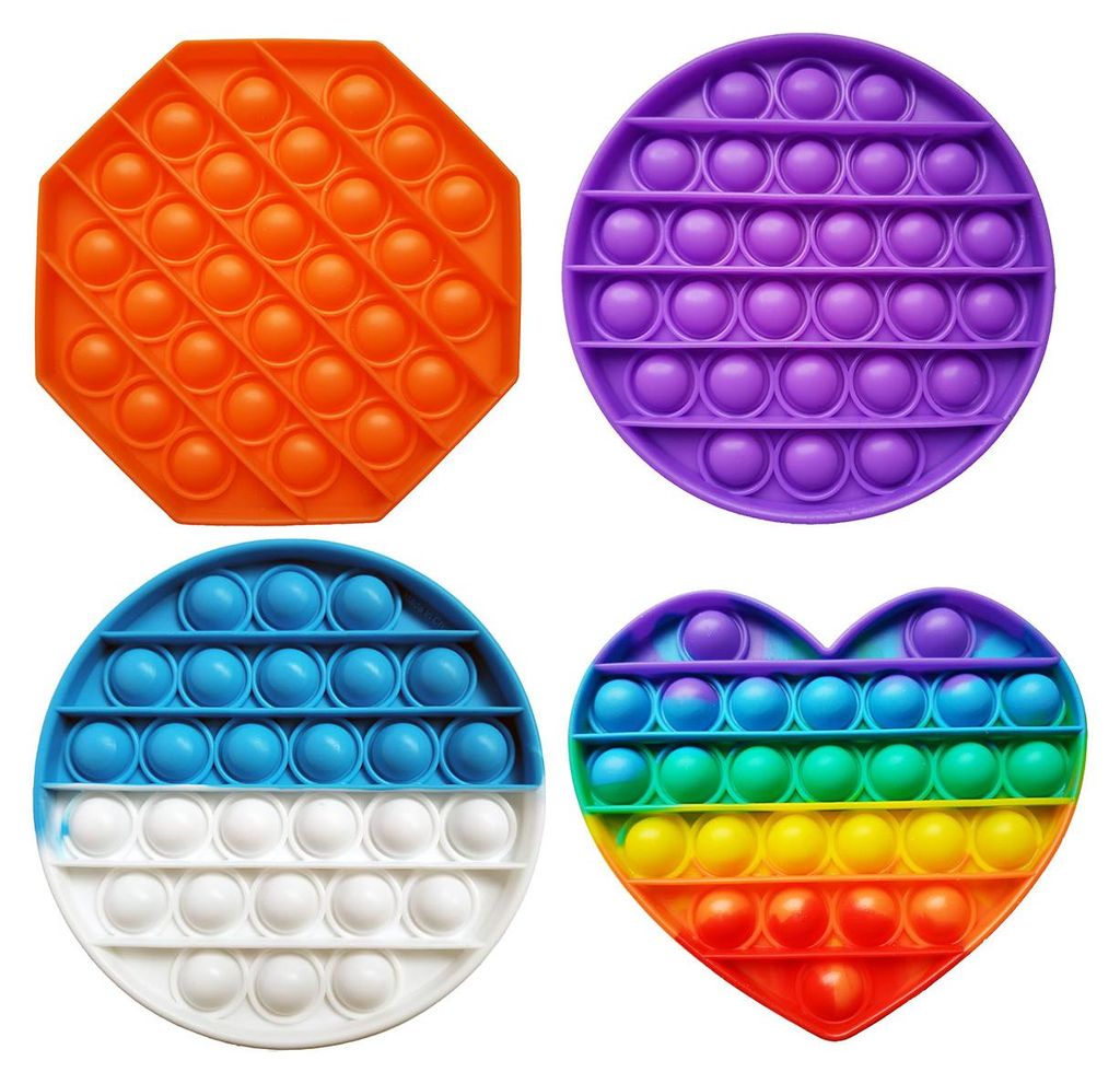 Fidget Toy Set Push Pop Bubble Antistressspielzeug Set A - 4er Pack