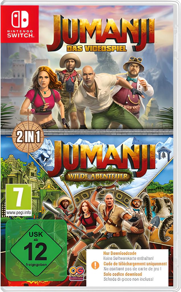 Jumanji 1+2 Compilation Nintendo Switch-Spiel Produktbild 