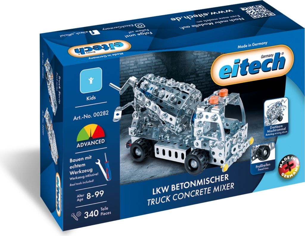 eitech Metallbaukasten 00282 - LKW Betonmischer Produktbild 