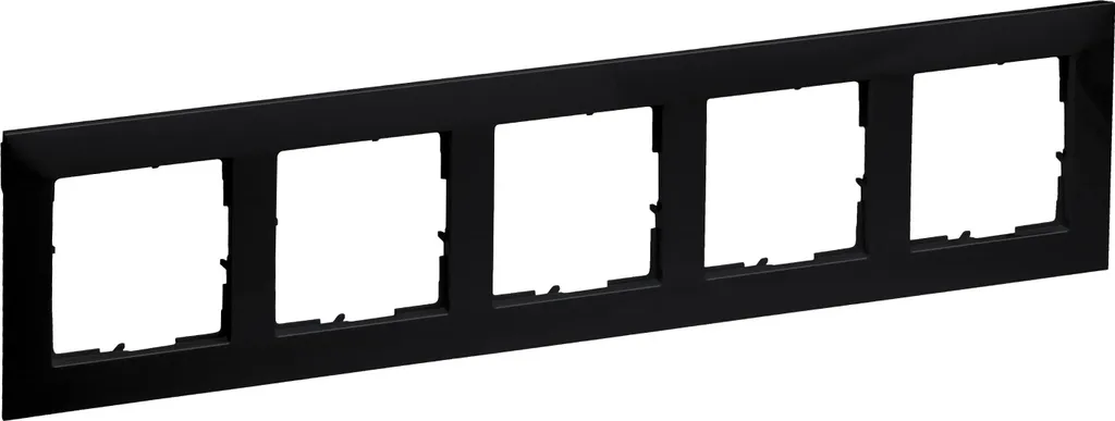 Plaque 5 Postes Legrand SEANO Noire : Harmonisez vos Prises et Murs