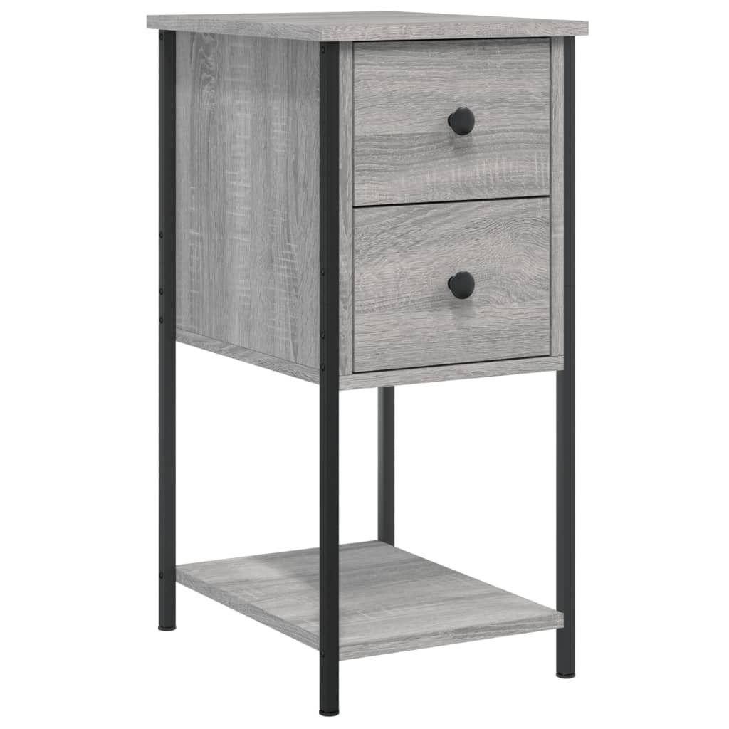 Nachttisch Grau Sonoma 32x42x70 cm Holzwerkstoff