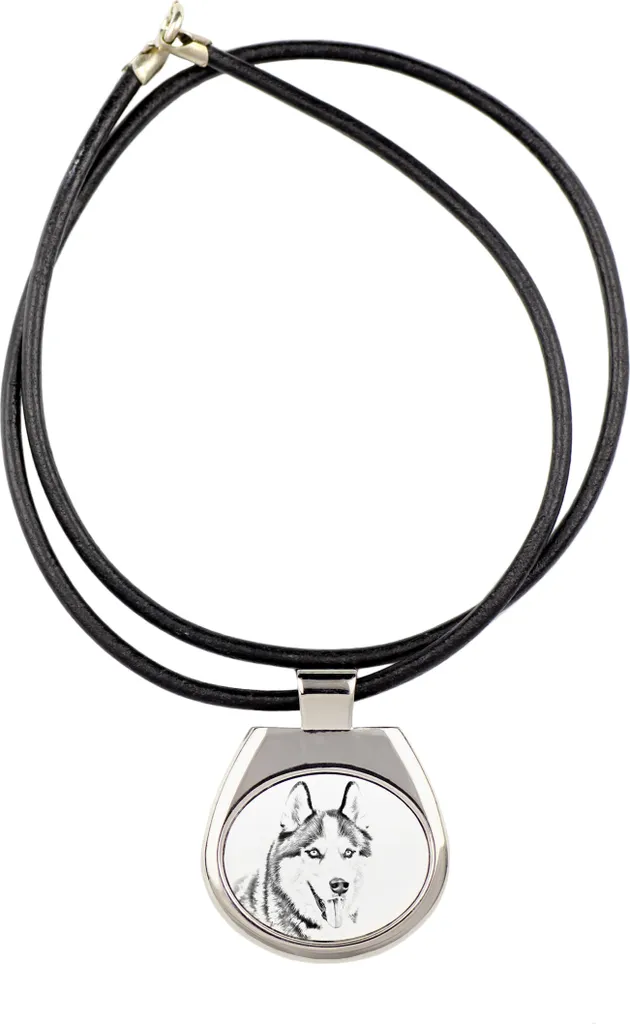 Siberian Husky Collana Personalizzata Art-Dog - Gioiello con Foto Cane