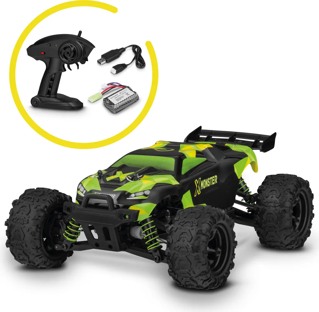 Voiture RC incassable 45 km/h X-Monster 3.5 avec 2 coques de rechange - 22