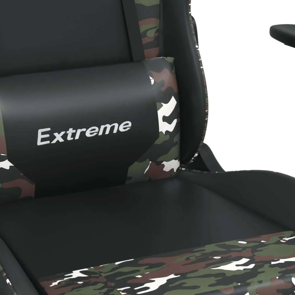 Sedia Ergonomica vidaXL Massaggiante | Ufficio e Gaming Mimetica - 9