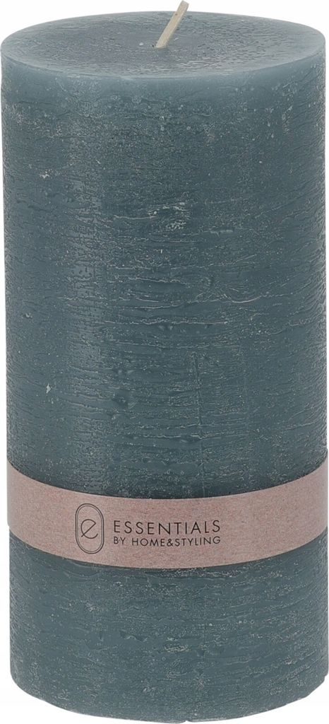 Candela di cera blu non profumata 14 cm Immagine del prodotto 