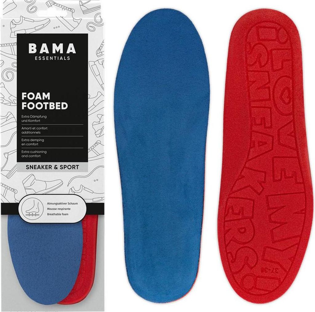 Bequemes Bama Sneaker Foam Fubett fr Sportschuhe - Gre Produktbild 