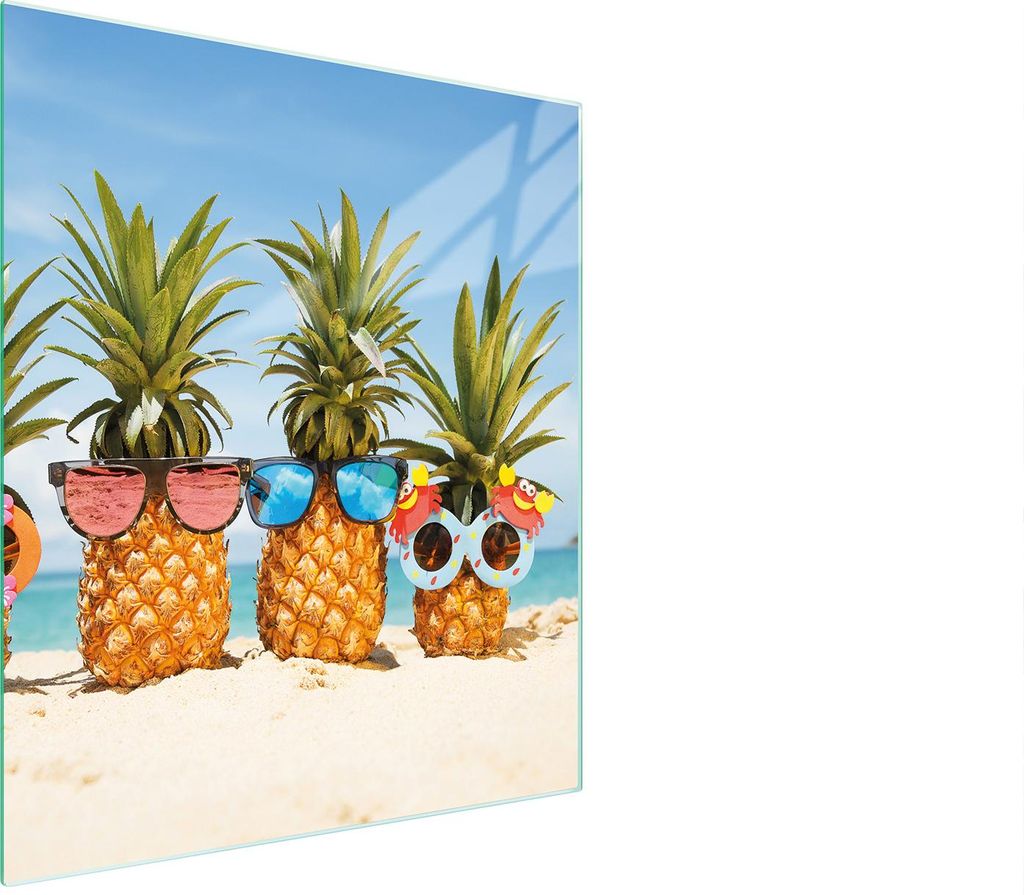 Glasschneidebrett 45x52 Ananas