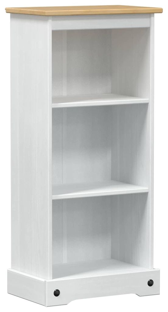 Bücherregal Weiß 46 x 29 x 100 cm Massives Kiefernholz