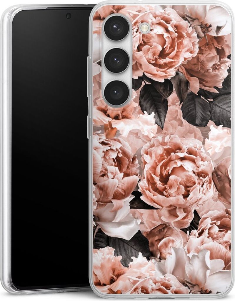 DeinDesign Slim Hülle für Samsung Galaxy S23 Silikon Case Ultra Dünn Handyhülle Blume Rose Vintage