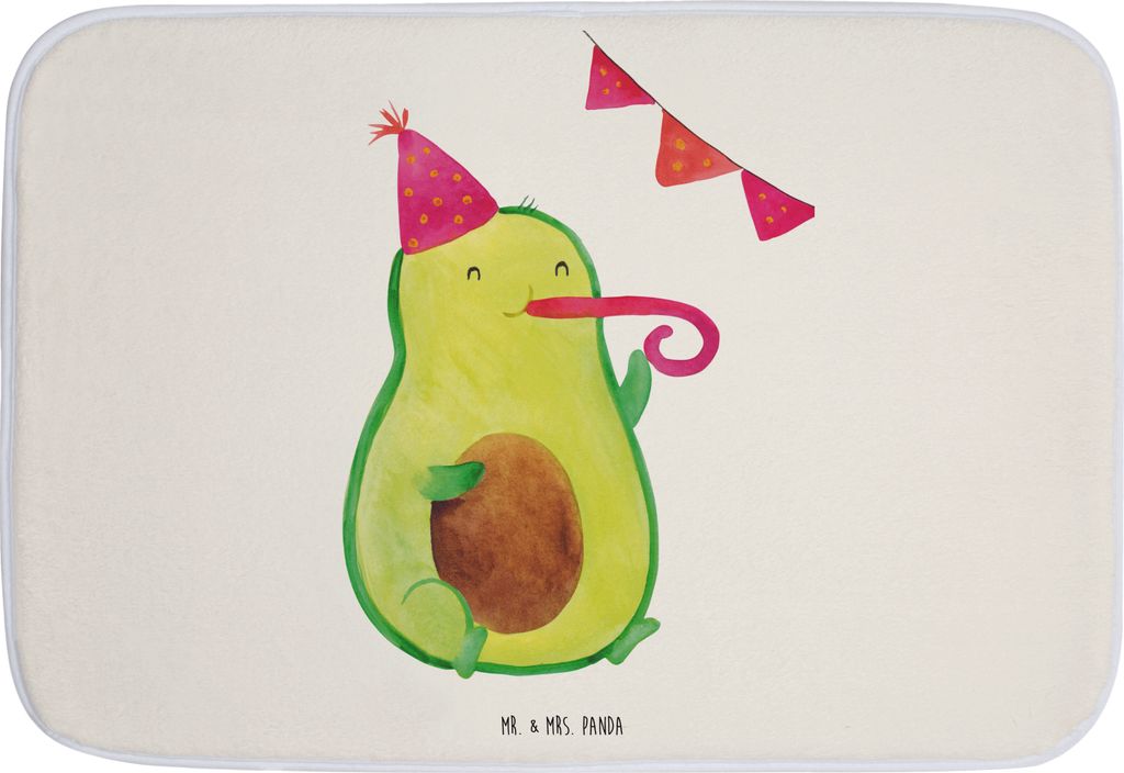 Mr. & Mrs. Panda Badematte Avocado Geburtstag - Weiß - Geschenk, Duschvorleger, Badvorleger, Frucht, Badteppich, Überraschung, Feier, Gesund, Bad...