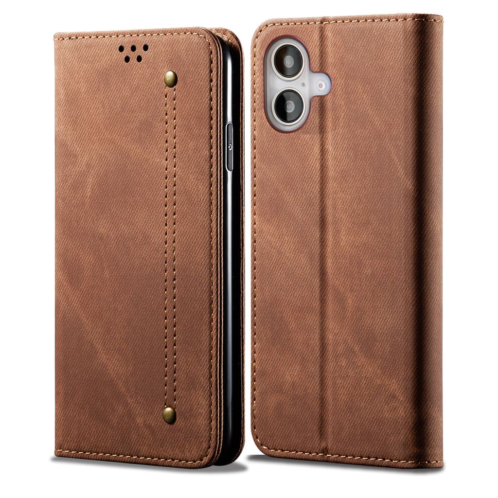 Hülle für iPhone 16 Leder Brieftasche Flip Bookstyle Produktbild 