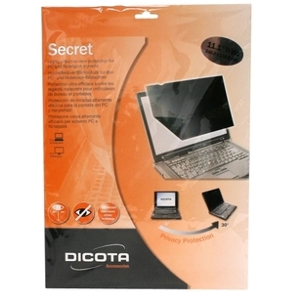 Sichtschutzfolie Secret / 33,8cm (13.3") / Wide (16:9) / Hocheffektiver Blickschutz für den PC und Notebook Bildschirm