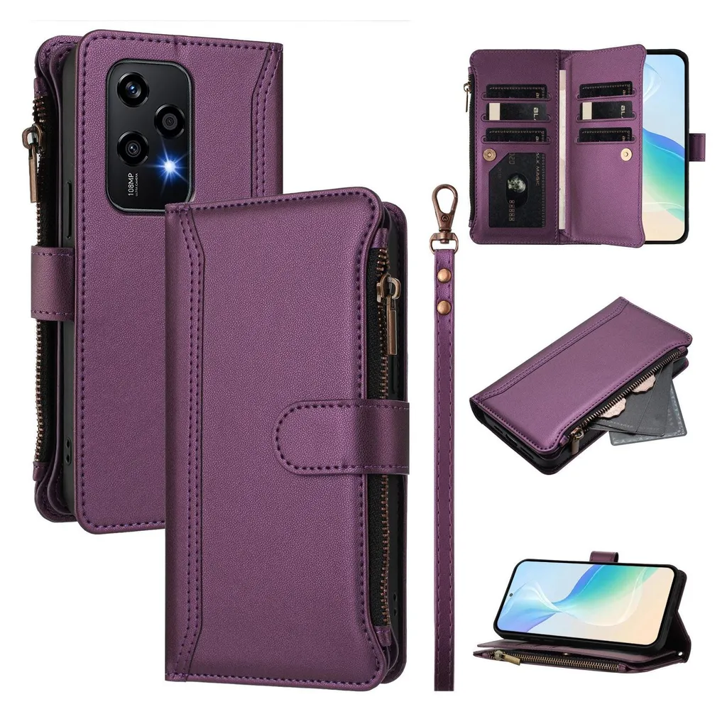 KANVOOS Cover per Honor 200 Lite, Cover a Libro Portafoglio in Pelle PU