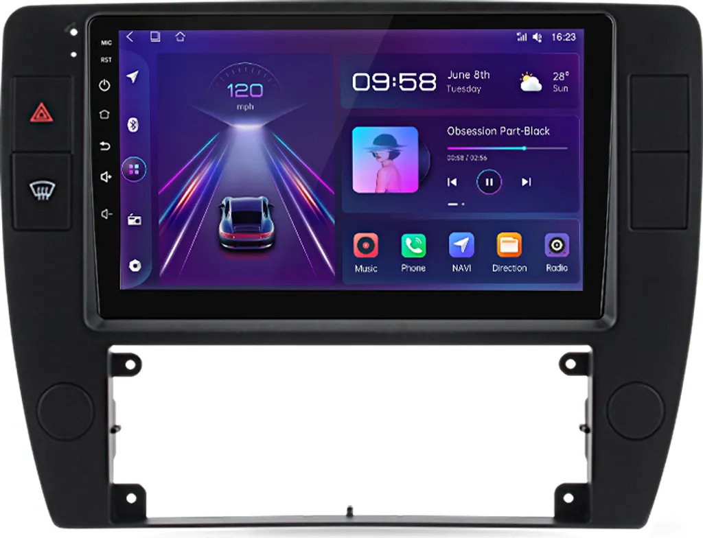 9''Android12 NAVI Bluetooth per vw Passat B5 2000-2005 Autoradio GPS WIFI RDS SWC 1+32G 4Kern