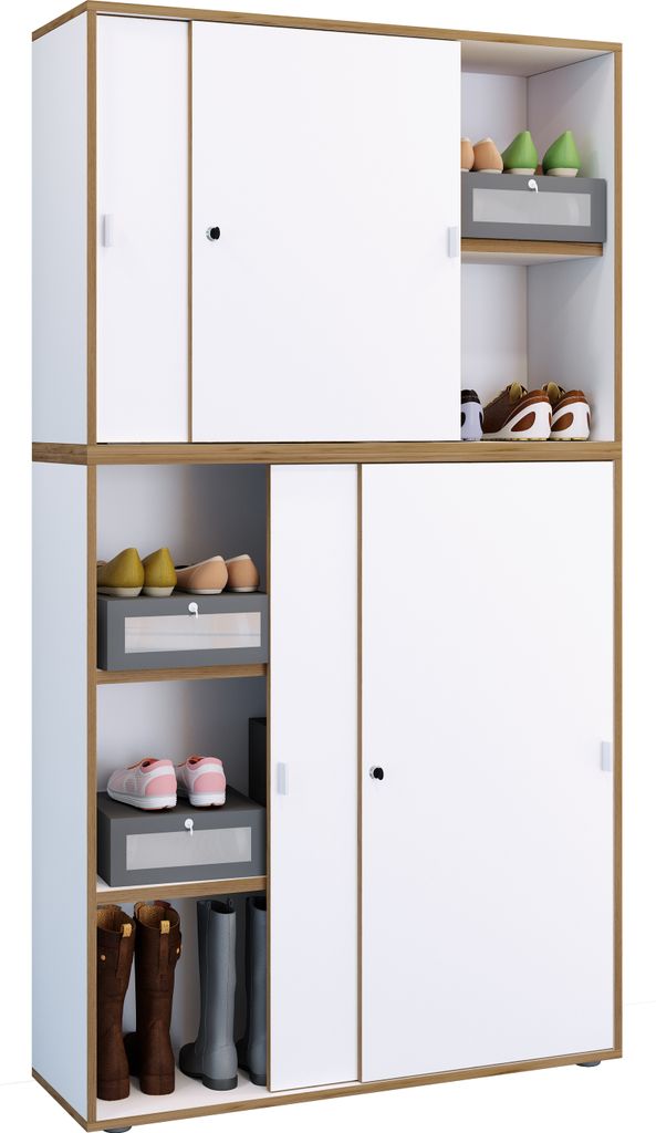 Büroschrank Schiebetüren Salia 5fach 100 Produktbild 