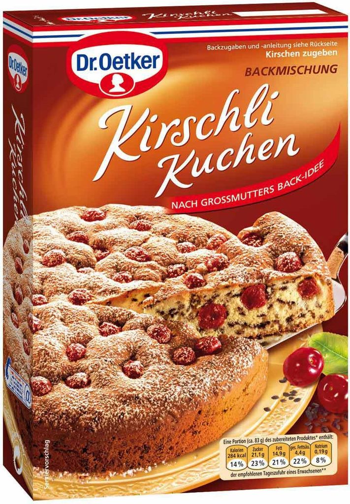 Dr. Oetker zmes na pečenie Kirschli torta Obrázok produktu 