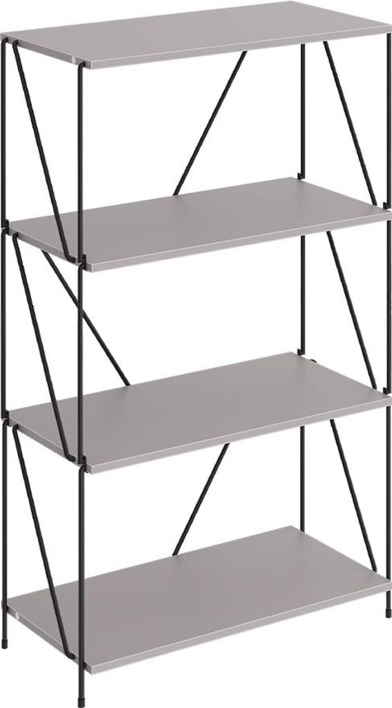 Libreria Vicco Ravix Grigio/nero 60 x 102.5 cm, Model 55290 Immagine del prodotto 