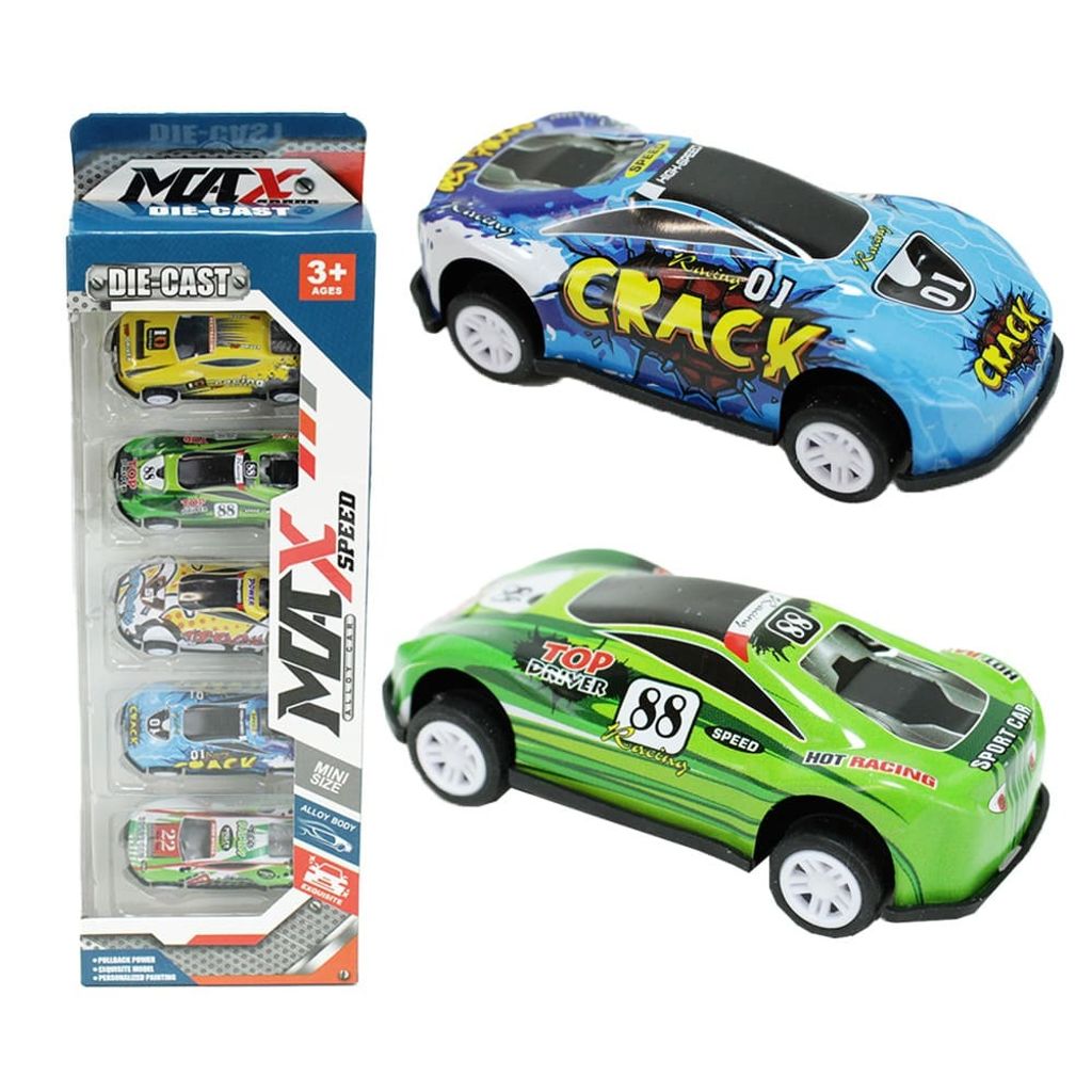 25 Stück Mini Spielzeugauto mit Rückzug im 5er Set
