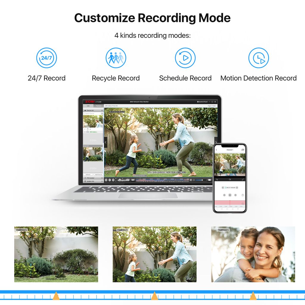 ZOSI 4CH H.264 1080P DVR Digital Video Kaufland.de