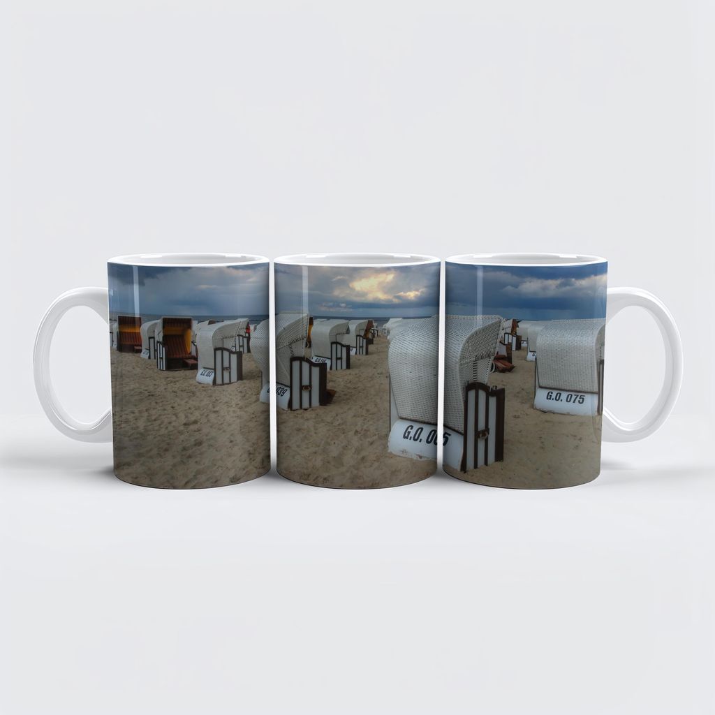 raxxa Premium-Tasse "Strandbild"