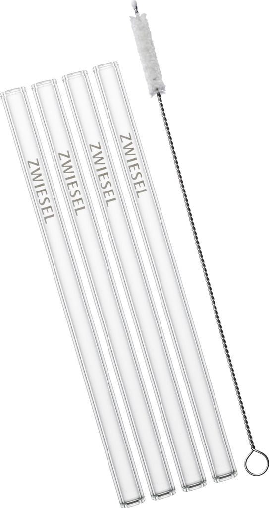 Schott Zwiesel 4 Stück a 1 KAR GLASTRINKHALM 150MM 121513 + Geschenk