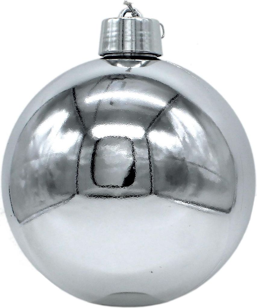 Weihnachts-Kugel XXL Ø 20cm - 1 Stück silber glänzend Produktbild 