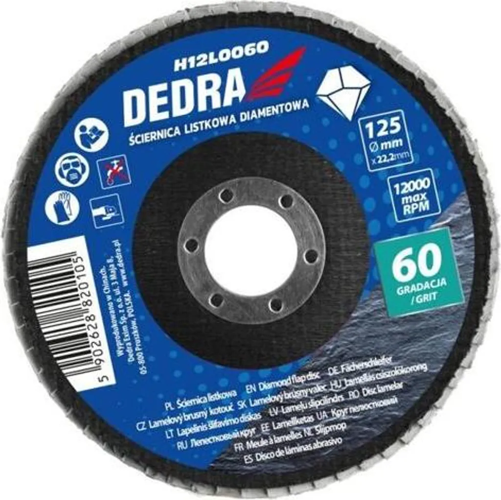 Tampon de lustrage diamanté pour ponçage à sec grain 3000 en 125 mm