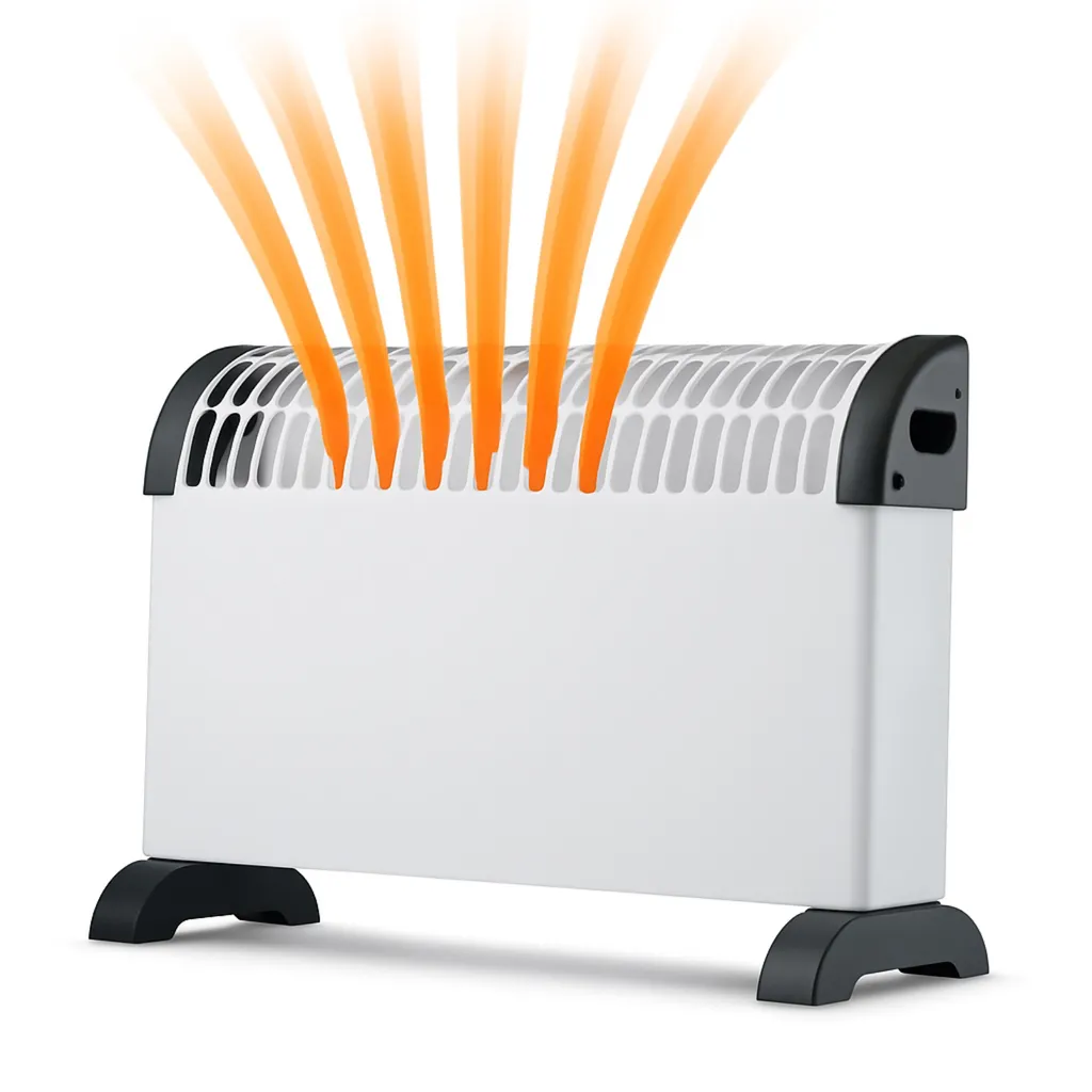 XXL 1500 Watt Riscaldatore elettrico Convettore - Riscaldatore mobile Riscaldatore elettrico - Risparmio energetico - Riscaldatore per ambienti - Riscaldatore a ventola (Riscaldatore a convezione 1500 Watt) [Classe Energetica A+]