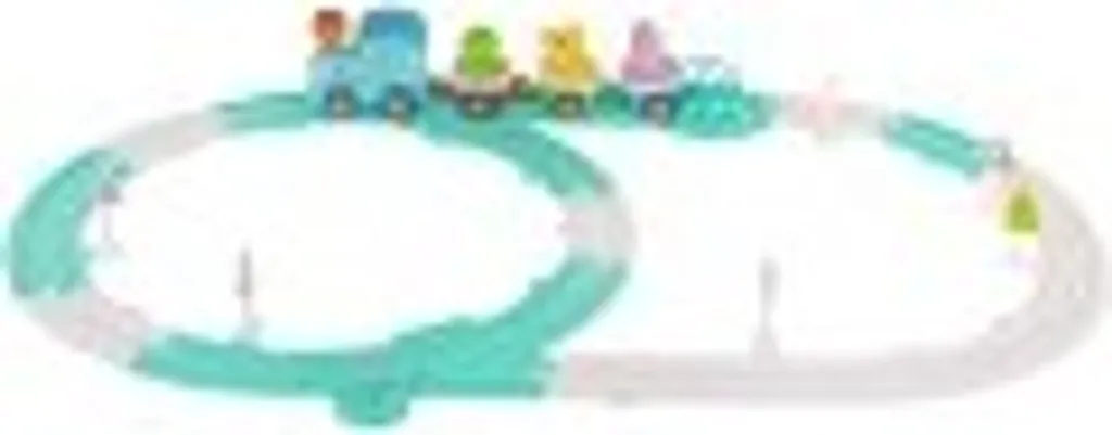 Train Dinosaure Motorisé 33 Pièces avec Wagons et Circuit Modulable - 2