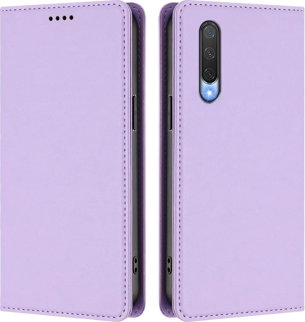 Custodia Xiaomi Mi CC9e / Mi A3 Flip Pelle Viola con Supporto e Magnete