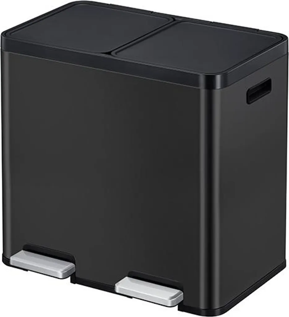 Poubelle à Pédale EKO Essential 1 2x22L avec Fermeture Silencieuse