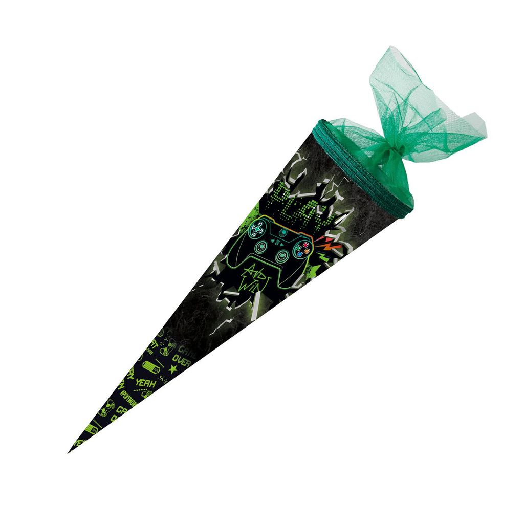 Nestler Schultüte Play & Win rund mit Tüllverschluss 50cm Produktbild 