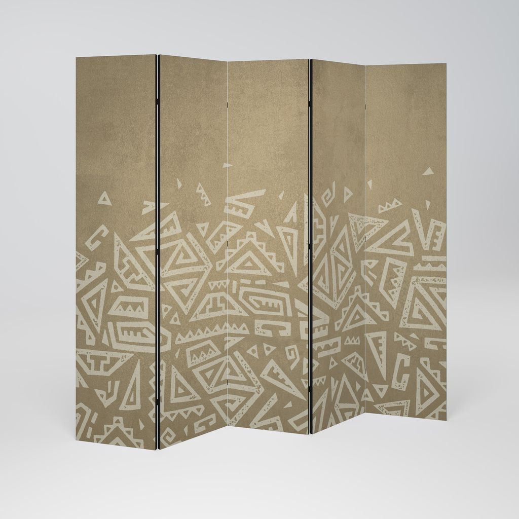 SpaceRebels Paravent Raumteiler - 5-teilig Raumtrenner, Druck 2-Seite - Raumtrenner - Trennwand Wohnung - Room Divider - Spanische Wand Deko Modern...