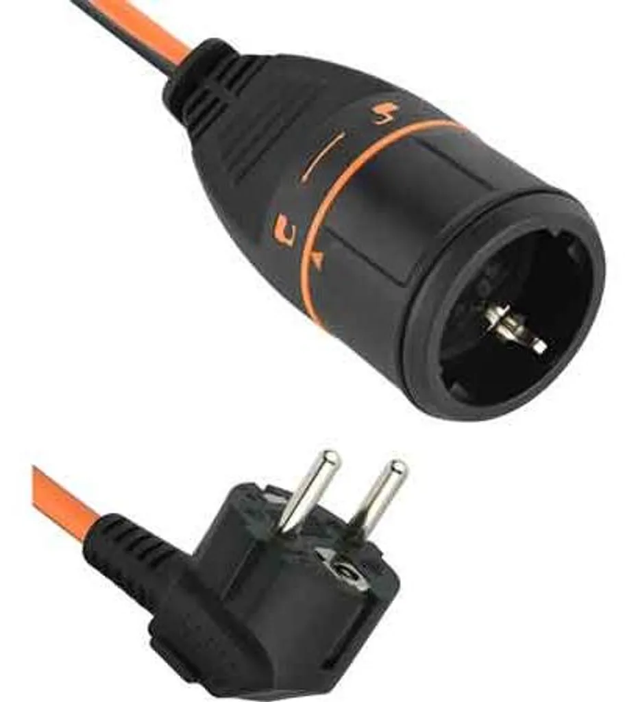 Rallonge électrique 5m 16A Electrallock avec fiche coudée à angle 90° - 2