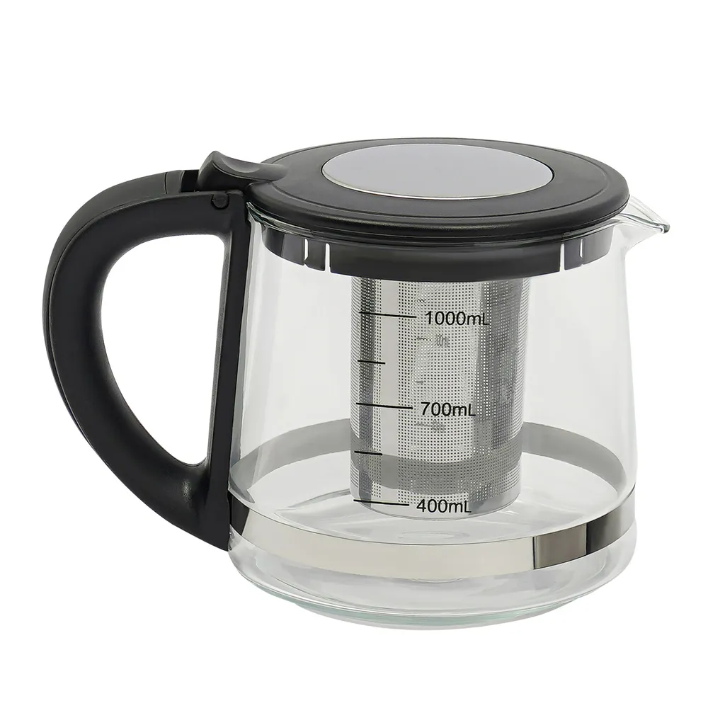 Bouilloire électrique et théière en verre à commande tactile 1.5L
