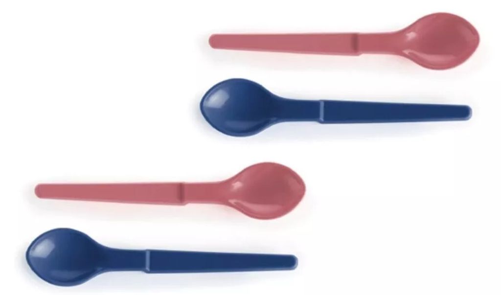 2x Łyżka wisząca Tupperware w kolorze czerwonym/niebieskim Zdjęcie produktu 