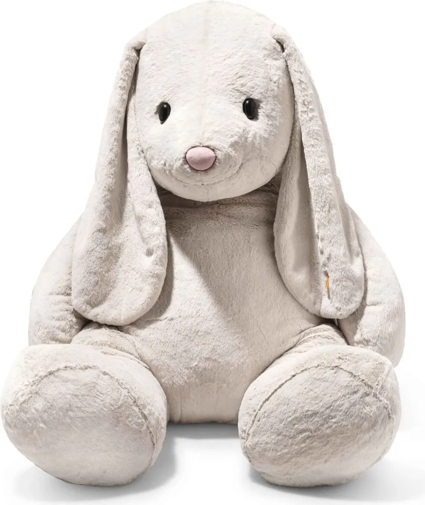 Doudou Géant Lapin Steiff 80 cm - Peluche Rassurante contre l'Anxiété
