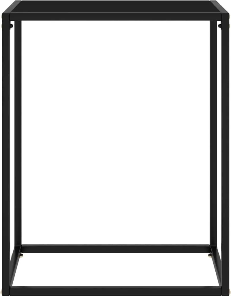 Consolle Minimalista SYFAX™ Vetro Nero 60x35x75 cm - Design Moderno