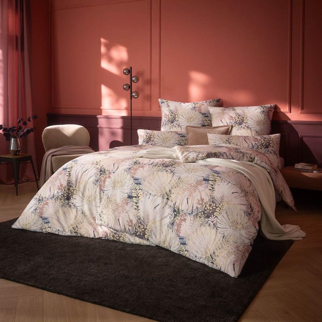 Estella Mako-Satin Bettwäsche Amira rosa 135x200 cm + 80x80 Produktbild 