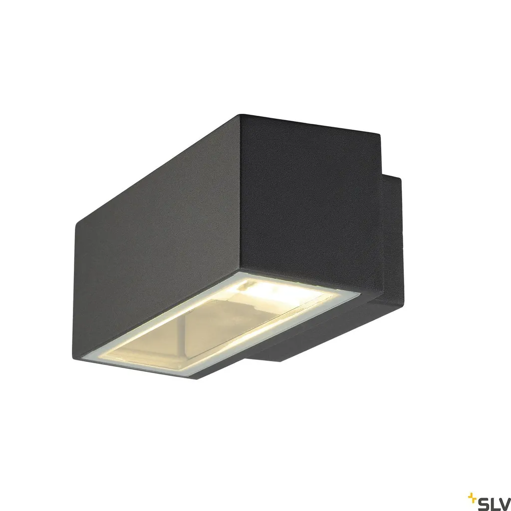 Luminaire extérieur mural Box Up/Down carré R7s anthracite IP44