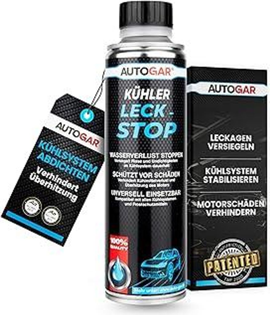 Kühler Leck Stop 250ml - Dichtet Mikrorisse & Haarrisse im Kühlsystem zuverlässig ab - Ohne Verstopfung - Für alle Kühlmittel G11, G12, G13 - ...