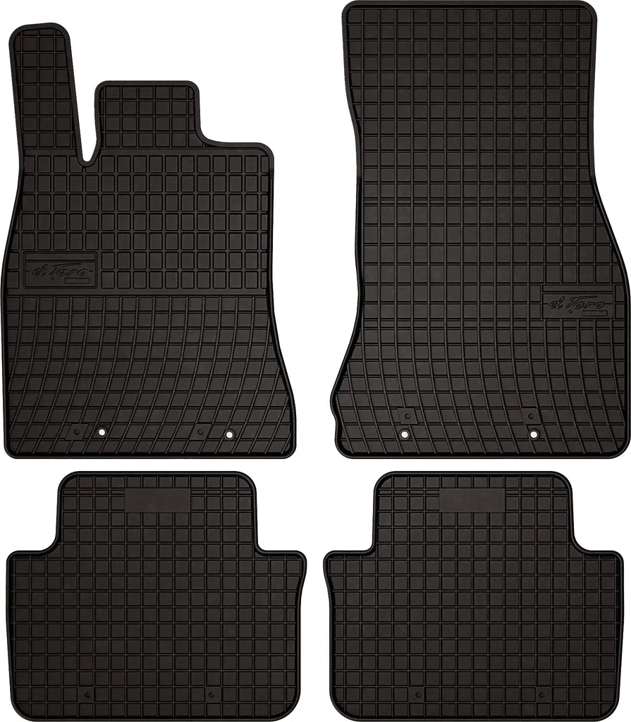 Set Tappetini Jaguar XF X250 Gomma Nera - Design Premium Su Misura