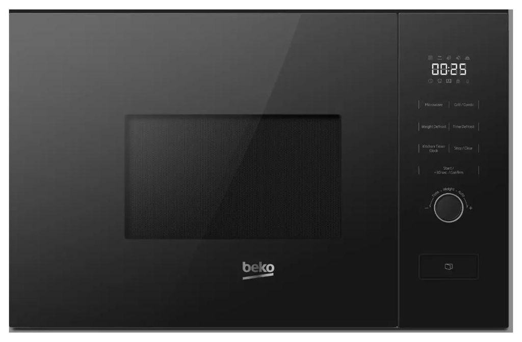 Micro-ondes gril encastrable 20l 1000w noir - Beko - Image du produit 