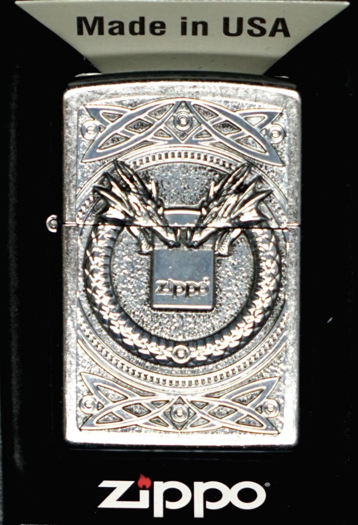 Zapalniczka Zippo Dragons chromowana benzynowa zapalniczka Zdjęcie produktu 